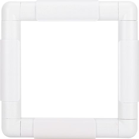 Cercle à broder carré Lot de 4 cadres en plastique polypropylène durable 15x15cm pour point de croix couture artisanat (1/4)