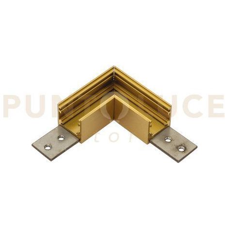 GBIGS5 ANGOLO MECCANICO 90° PER INSTALLAZZIONE SOFFITTO-SOFFITTO PER SISTEMA BINARIO DA SUPERFICIE ORO OPACO