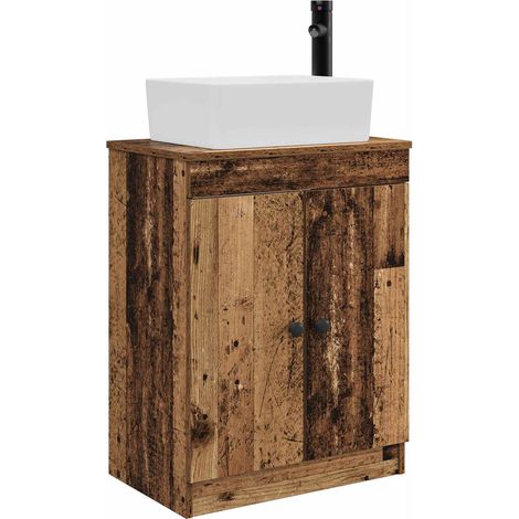 Bathroom Vanity with Sink Old Wood 54 x 35 x 83 cm vidaXL