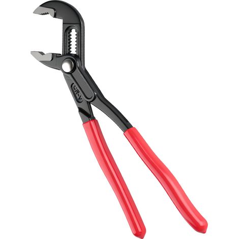 Pince pour pompe à eau rouge, 250 mm, pince pour colliers de serrage, grande clé à pince, pince à robinet, pince réglable CR-V avec poignée antidérapante, pour la maison, l'atelier, la plomberie, le (1/5)