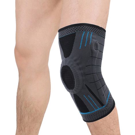 Genouillère - Avec Coussinet Gel Pour La Rotule Et Stabilisateurs Latéraux - Pour Soutien Articulaire Et Rééducation Sportive - 1 Pièce (1/5)