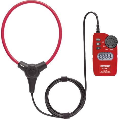 Benning CFlex 2 Pince ampèremétrique numérique CAT IV 600 V Affichage (nombre de points): 3000 (1/4)