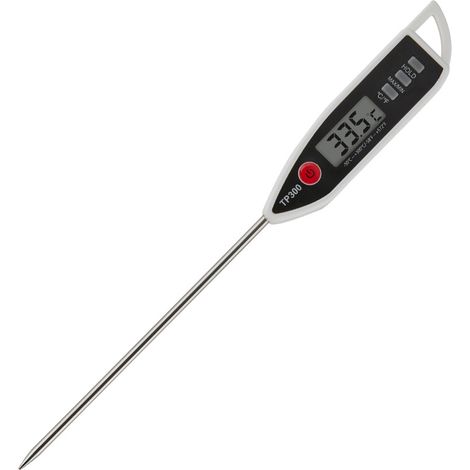 Digitales Wasserthermometer für Flüssigkeiten und Kerzen, Sofortanzeige, wasserdicht für Lebensmittel, Fleisch und Milch, lange Sonde
