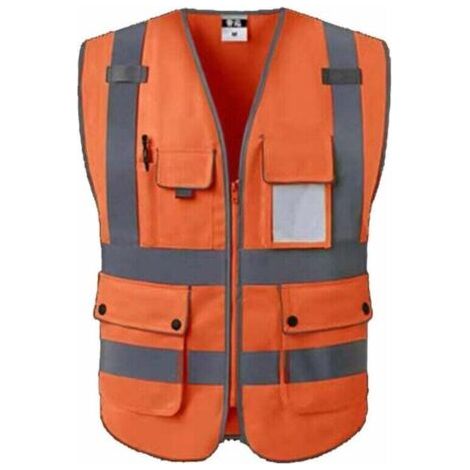 Gilets de sécurité / gilet de travail / gilet de sécurité Poches et zip frontal (1/5)