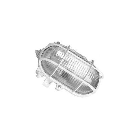 Applique murale extérieure ovale PVC E27 60W 230V Blanc GSC 0700152