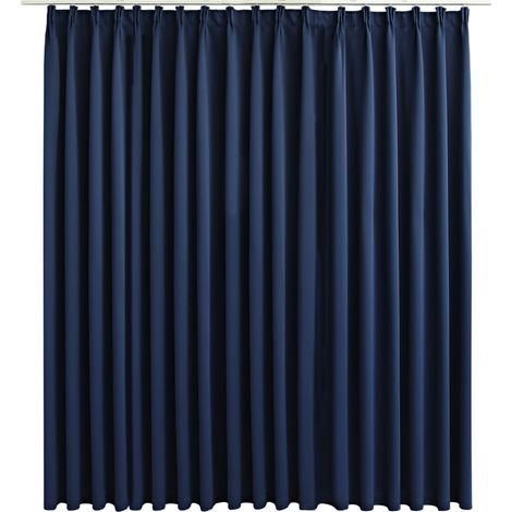 INLIFE Rideau occultant avec crochets Bleu 290x245 cm (1/5)
