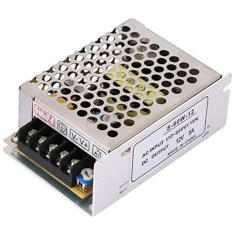 5A 60W Band Switching Power Supply Transformer Switching Power Supply for CCTV,Radio,Computer Project 110V - 220V AC to 12V DC (1/4)