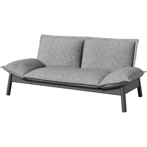 PROLOISIRS Canapé 2 places ATHENA - Graphite