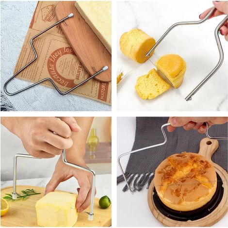 Lot 2 Coupe-fromages acier inoxydable