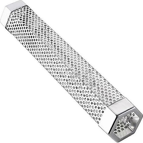 Tube à fumée froide en acier inoxydable, compatible avec tous les barbecues à pellets, avec générateur de fumée froide perforé pour bacon et barbecue. (1/5)