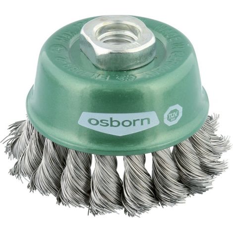 Spazzola a tazza in filo Osborn 0002608331 acciaio inox 65mm