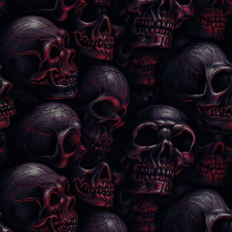 Tela Oxford decorativa para exteriores - Motivo de calavera I DX4146 (1/5)