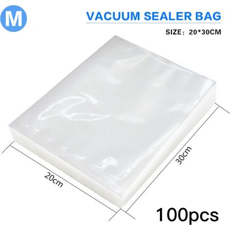 Sac Sous Vide - Sac Pour Emballage Sous Vide Alimentaire - Compatible Avec Tous Les Sceaux Sous Vide - 100 Pièces 200 x 300 mm (1/5)