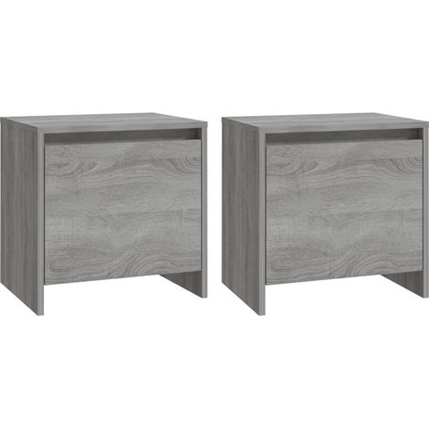 Maison Exclusive - Nachttische 2 Stk. Grau Sonoma 45x34x44,5cm Ho