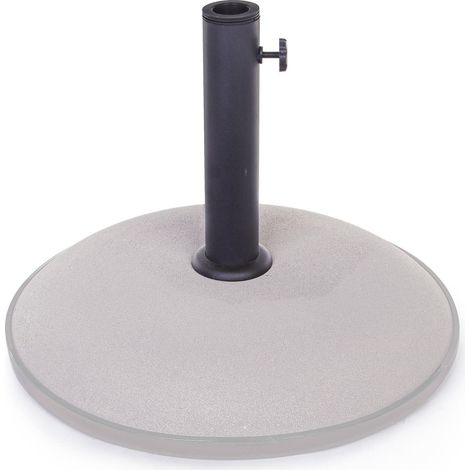 Base in cemento tonda per ombrellone palo centrale marmetta da 26 kg (1/2)