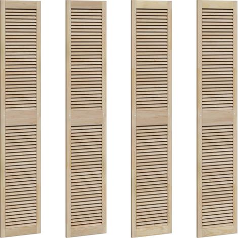 Maison Exclusive - Porta per Armadio con porta 4 pcs Naturale 201 x 2,1 x 39,5 cm