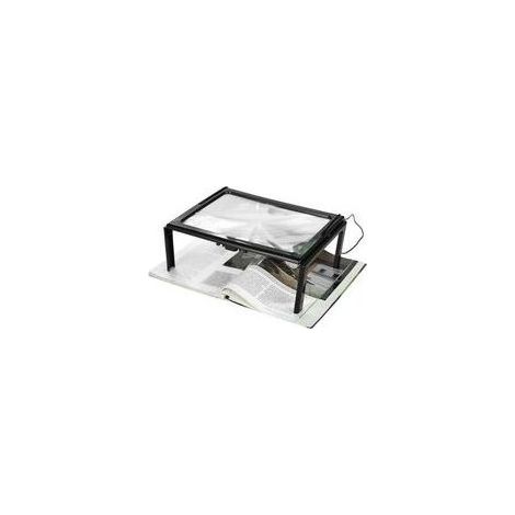 Loupe LED journal pliable ultra mince A4 pleine page loupe loupe lecture loupe loupe avec 3x 4 ampoules LED pour la lecture pour le tricot (1/5)