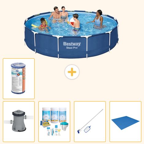 Bestway Bestway Steel Pro Ronde - 396x84 cm - 6-pièces  S22112 (1/5)
