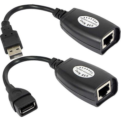 Adaptateur d'extension de câble LAN RJ45 USB vers port réseau (1/5)