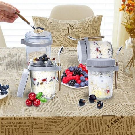 3er-Set Salatdressing-Gläser für unterwegs kleine Lebensmittelbehälter Soßentöpfe stapelbare Snackdosen Gewürzbecher aus Edelstahl quadratische 2 2 (1/5)