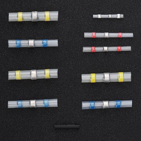 Set mit 350 Löthülsen, Isolierklemmen und Dichtungen für elektrische Steckverbinder wasserdicht und leicht. (1/5)