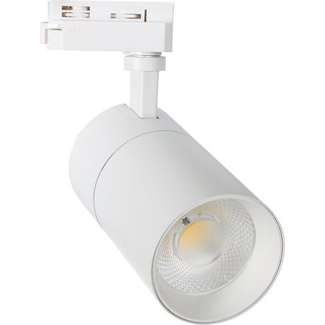 Faretto LED Binario Monofase 20W Regolabile Mallet CCT Selezionabile Bianco