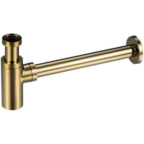 Green Mobility-Tube de siphon universel noir pour évier, siphon en acier inoxydable, 1 1/4 x 32 mm en titane (1/3)