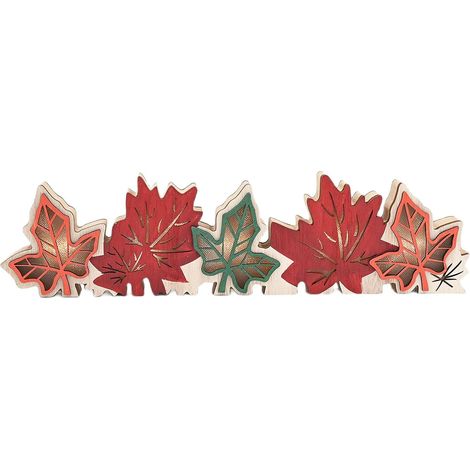 Panneaux de table d'automne en bois avec lumière LED r automne Thanksgiving plateau à étages décors centres de table panneau citrouille bloc (1/5)