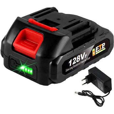 Batterie lithium-ion rechargeable haute capacité 18 V 128 VF pour appareils électriques sans fil (prise UE) (1/5)