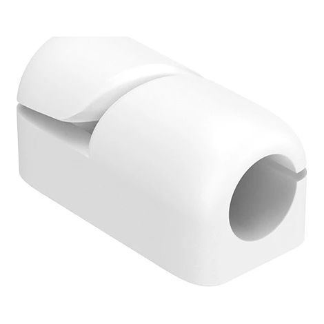 Lot de 20 clips de câble autocollants blancs, ensemble de rangement de câbles polyvalent pour bureau, support de gestion des câbles (1/5)