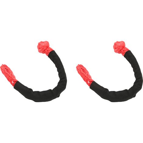 Stück 10 mm Softschäkel, 39683 lbs Bruchlast, Abschleppschäkelseil, tragbar, leicht, verschleißfest, für Auto, ATV, SUV, LKW, Boot (1/5)