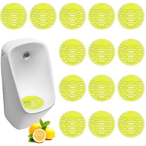 Ecrans Pour Urinoir, 16 Pièces Filtre D'urinoir Avec Parfum, Desodorisant Urinoir, Spatter-Less Grille Urinoir, Ecran Pour Urinoir, Filtres Pour Urinoir, Grille Urinoir Filtre Pour Hôtels Bureaux (1/5)
