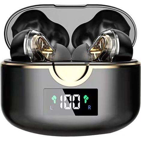 Kabellose Bluetooth-Sportkopfhörer für Samsung Galaxy S22 Ultra, S21 FE und S22+ (schwarz) (1/4)