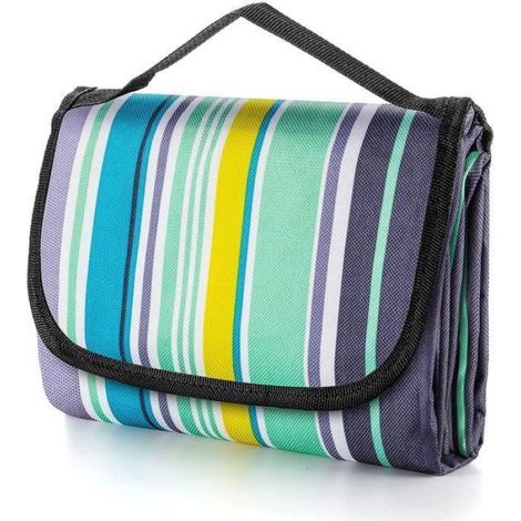 Tapis de plage extérieur portable - Marque - Modèle - Résistant au sable - 150200 cm TAPIS DE PIQUE NIQUE (1/4)