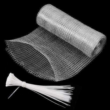 210 mm x 6 m Grille Anti Rongeur,Grillage en Acier Soudé Galvanisé à Chaud  pour Rongeurs,Grillage Anti Rongeur, avec 50 câbles, 3mm Grillage Galvanisé Petite Maille (1/5)