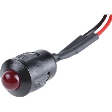 Voyant LED clignotante Rouge RS PRO, dia. 8mm, 24V c.c. ( Prix pour 1 )