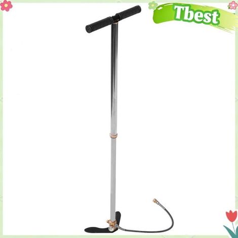 Tbest gonfleur à pression manuelle Gonfleur de Pneu Haute Pression 4500 Psi, Pompe à Main, Compresseur D'air Robuste moto coffret (1/5)