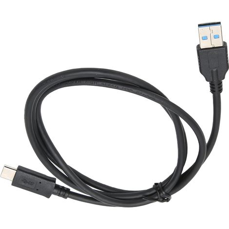 Câble de charge noir en PVC de 1 mètre, chargeur rapide Type-C USB 3.1 vers USB 3.0 (1/5)