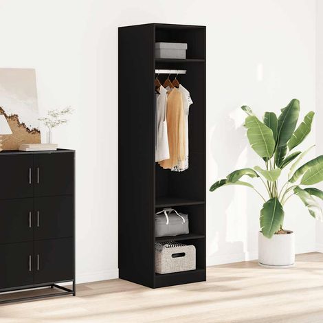 Kleiderschrank Schwarz 50x50x200 cm Holzwerkstoff