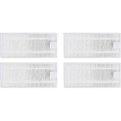 Lot de 4 filtres HEPA de rechange pour brosse latérale d'aspirateur robot Viomi Alpha 2 Pro (1/5)