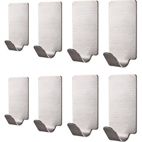Self-Adhesive Stainless Steel Wall Hooks for Towels, Bathrobes and Clothes – Bathroom (1/5)