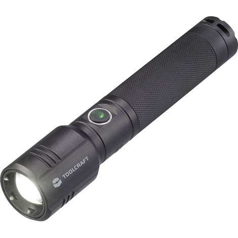 TOOLCRAFT TO-7838454 LED SMD Lampe de poche réglable, avec interface USB, avec mode stroboscope à ba (1/5)