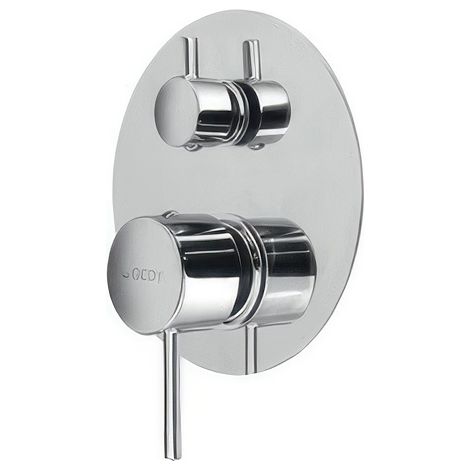 Miscelatore Doccia Gedy Garda a Incasso Cromo con Deviatore a 2 Vie in Acciaio Inox