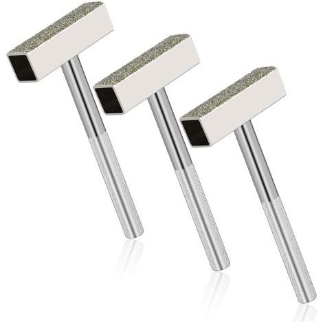 Outil de dressage de meule en 3 pièces, outil de dressage de meule diamantée pour dressage d'établi et accessoires pour meules sur socle (1/5)