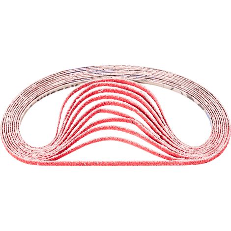 PFERD TOOLS Keramikkorn Schleifband BA 6x520mm CO-COOL40 für Edelstahl-Schliff mit Bandschleifer 100 Stk (1/4)