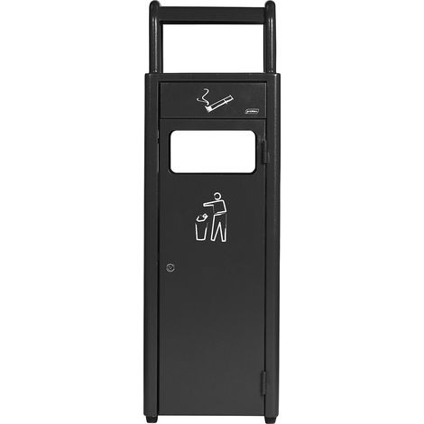 Combiné Collecteur de Déchets 24L avec Cendrier 3,3L - Probbax (1/4)