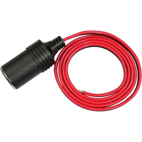 Chargeur Allume-Cigare 12-24V 10A - Prise Femelle avec Câble 1m - Pour Bricolage et Soudure - Compact et Fiable (1/4)