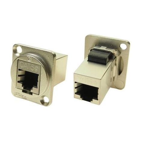 Adattatore da pannello FTP RJ45 Cat5e Adattatore incasso CP30220SM CP30220SM Cliff Contenuto: 1 pz.