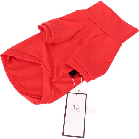 Vêtements pour animaux de compagnie en polyester doux, costume à col montant, vêtements de Noël à capuche pour chien et chat (1/5)