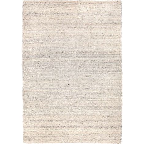 VIVARAISE - Tapis Vivaraise Alma - Tapis domestique en polyester blanc, tissé artisanalement (1/5)